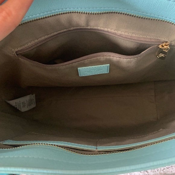 Versace Collection Light Blue Leather Tote Bag - Picture 12 of 15